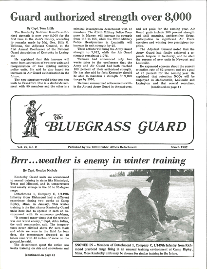 Bluegrass Guard, March 1982